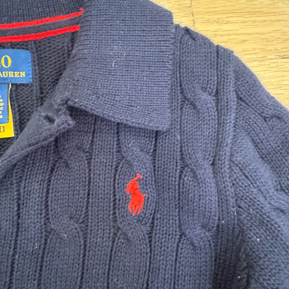 Polo by Ralph Lauren Dark Blue Knit Sweater - Picture 4 of 5